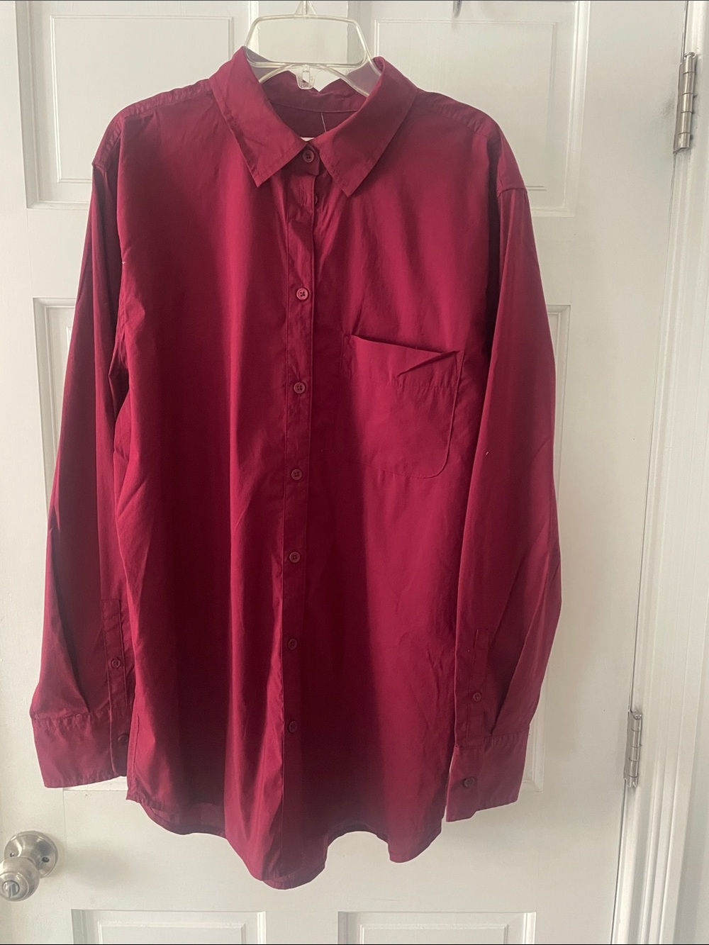 a new day Men's Button-Down Shirt in Deep Red